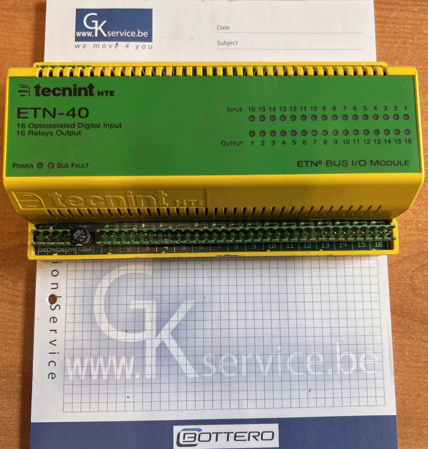 OND-208 ETN-40 I/O module for Bottero machines