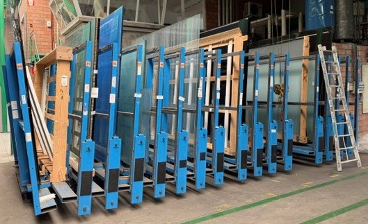 STO-054 Storage with 17 positions for 4500mm sheets or crates